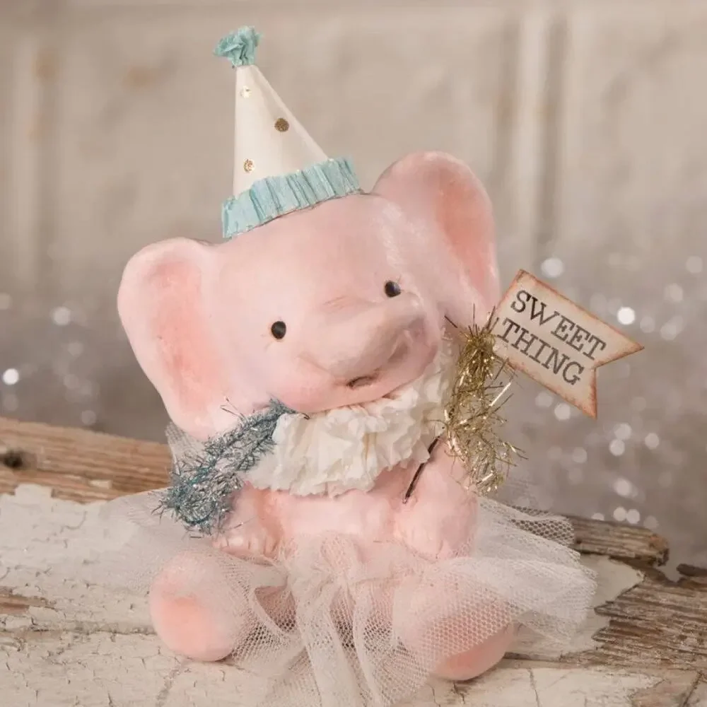 Bethany Lowe Sweet Thing Ellie Pink Elephant Birthday Party Hat Baby Girl New